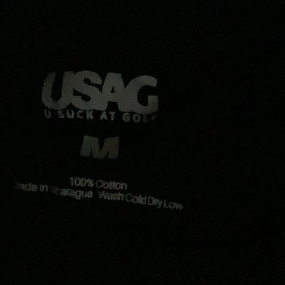 USAG Men’s Black T-shirt - Picture 3 of 4